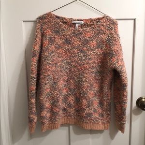 BCBGeneration Pink and Blue Combo Fuzzy Sweater!